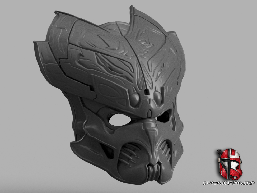 STL 3D Print Files BAD LANDS Father Concept 11 Predator Bio Mask (Helmet) Cosplay 1:1 Replica