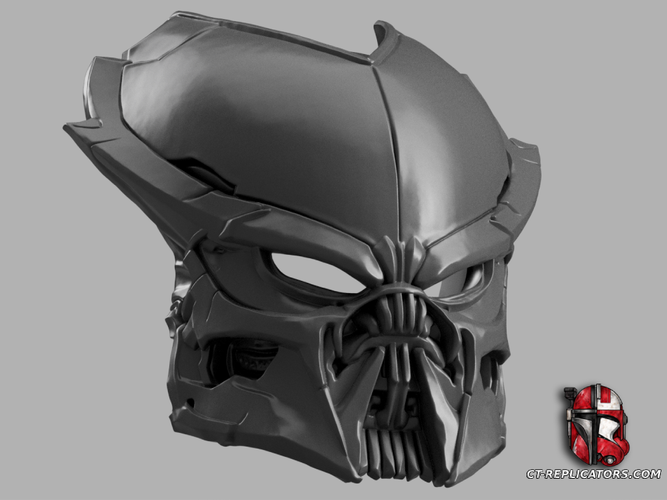 STL 3D Print Files BAD LANDS Father Concept 08 Predator Bio Mask (Helmet) Cosplay 1:1 Replica