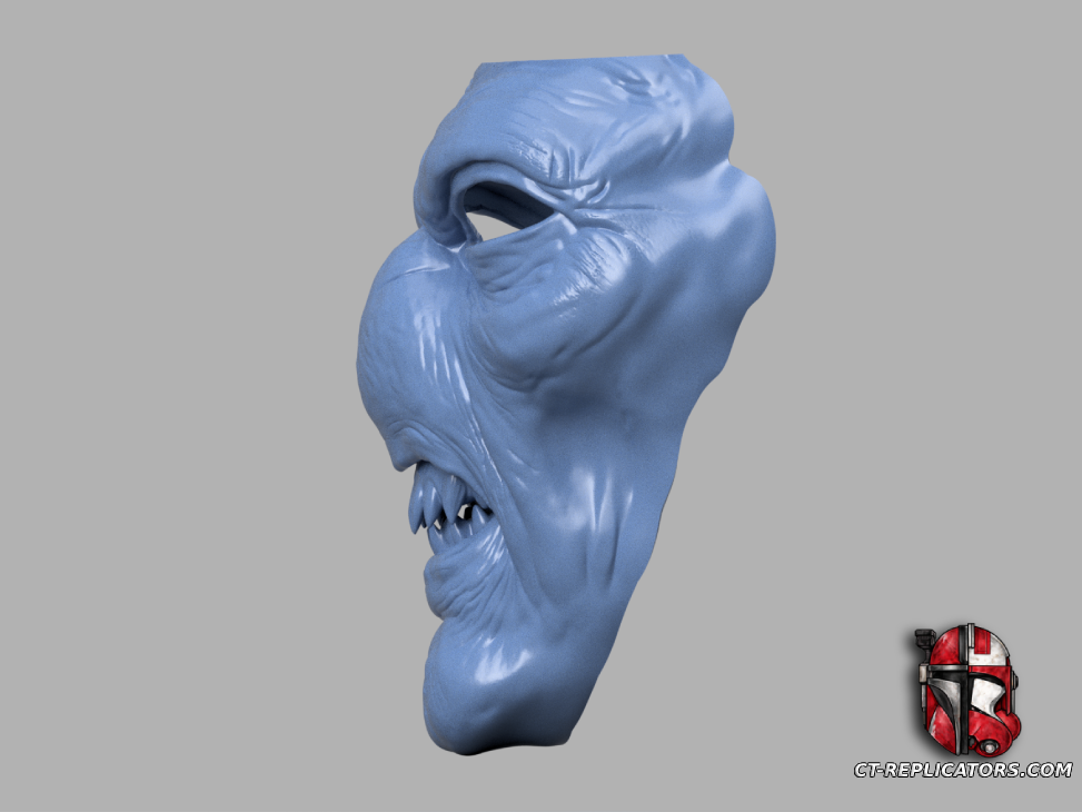 STL 3D Print FIles Star Wars Cad Bane Face Book Of The Boba Fett 1:1 Cosplay Replica