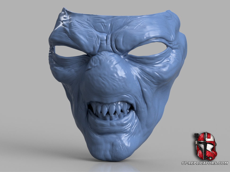 STL 3D Print FIles Star Wars Cad Bane Face Book Of The Boba Fett 1:1 Cosplay Replica