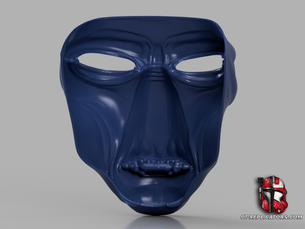 STL 3D Print Files Star Wars Cad Bane Face Clone Wars TCW 1:1 Cosplay Replica