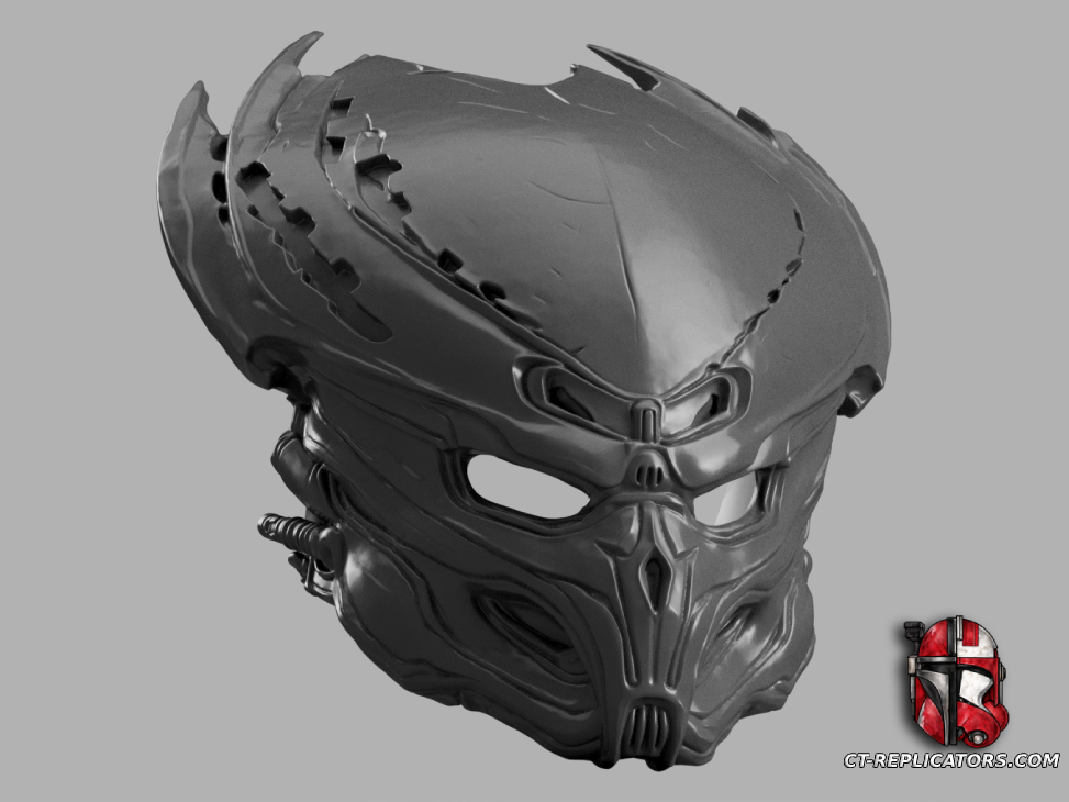 STL 3D Print Files BAD LANDS Father Concept 14 Predator Bio Mask (Helmet) Cosplay 1:1 Replica