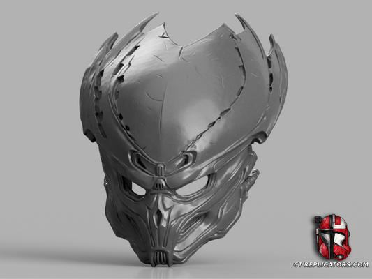 STL 3D Print Files BAD LANDS Father Concept 14 Predator Bio Mask (Helmet) Cosplay 1:1 Replica
