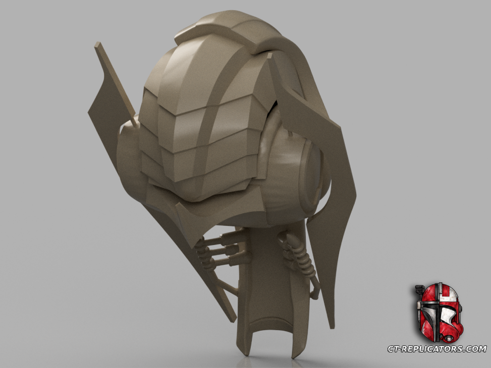 STL 3D Print Files General Grievous ROTS Star Wars Head 1:1 Scale