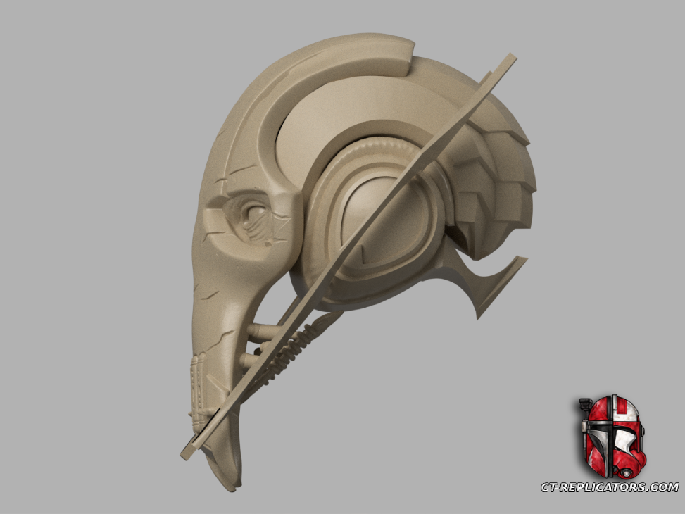 STL 3D Print Files General Grievous ROTS Star Wars Head 1:1 Scale