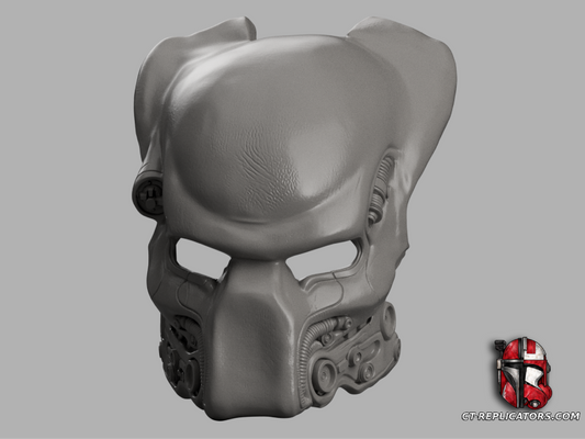 STL 3D Print Files Pyramid Guard Predator bio Mask (Helmet) Cosplay 1:1 Replica