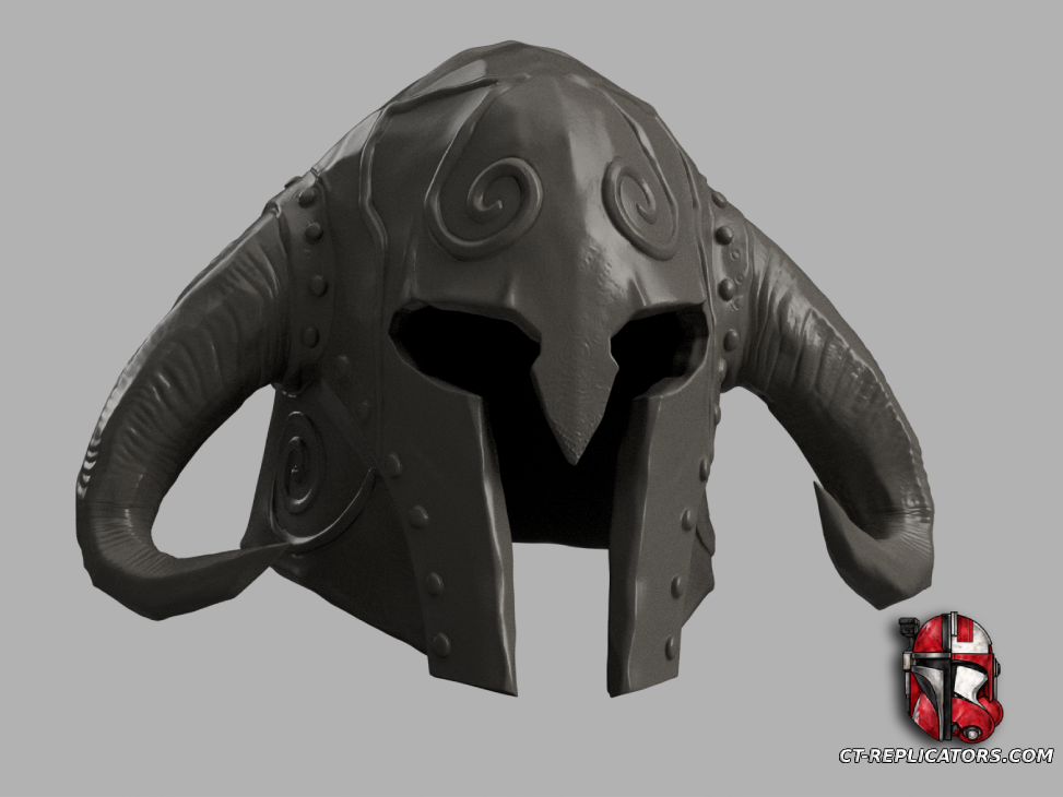 Male Ancient Helmet of the Unburned Elder Scrolls Skyrim 1:1 Cosplay Replica