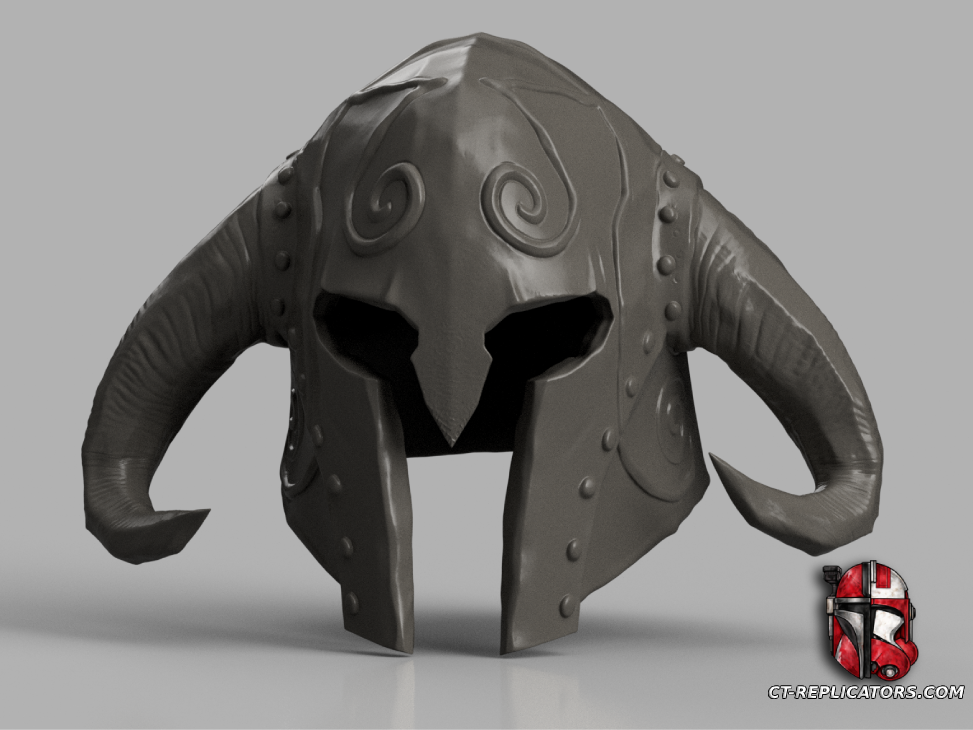 Male Ancient Helmet of the Unburned Elder Scrolls Skyrim 1:1 Cosplay Replica