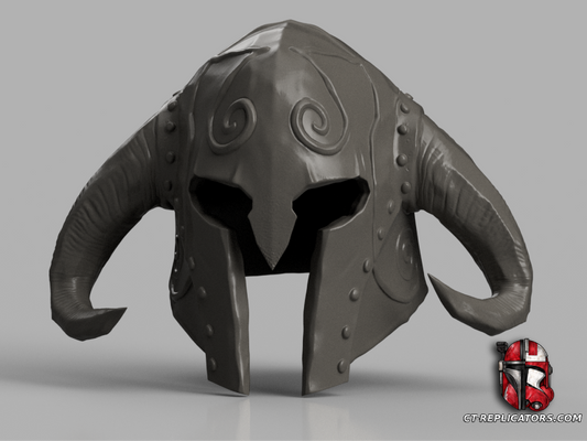 Male Ancient Helmet of the Unburned Elder Scrolls Skyrim 1:1 Cosplay Replica