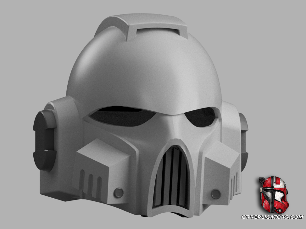 STL 3D Print Files Death Guard Poison-Master Marine Helmet MK7 Veteran 1:1 Replica Cosplay
