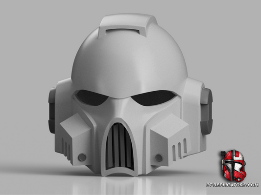 STL 3D Print Files Death Guard Poison-Master Marine Helmet MK7 Veteran 1:1 Replica Cosplay