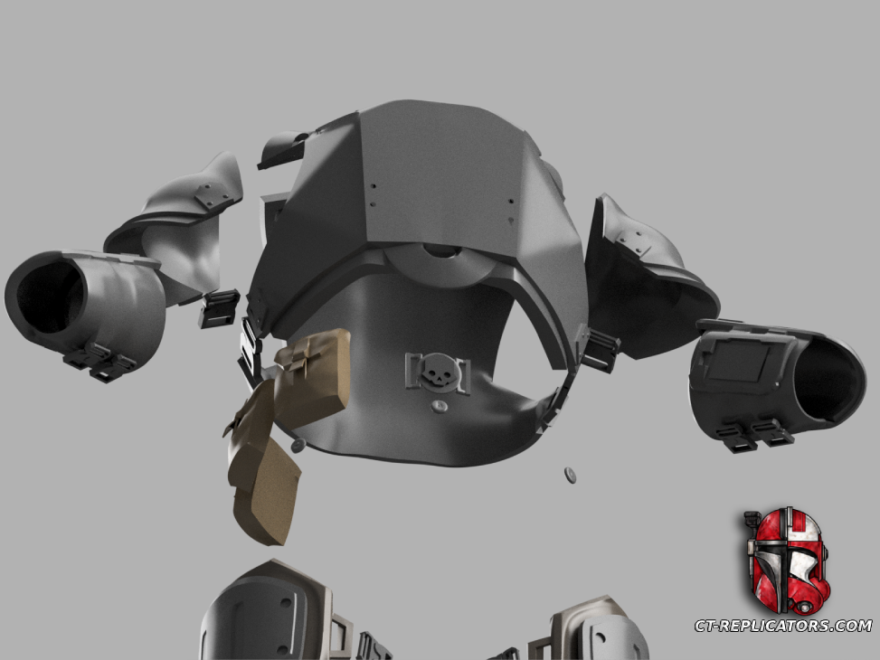 STL 3D Print FIles Helldivers 2 - CPG-48 Sapper Armor Cosplay 1:1 Replica