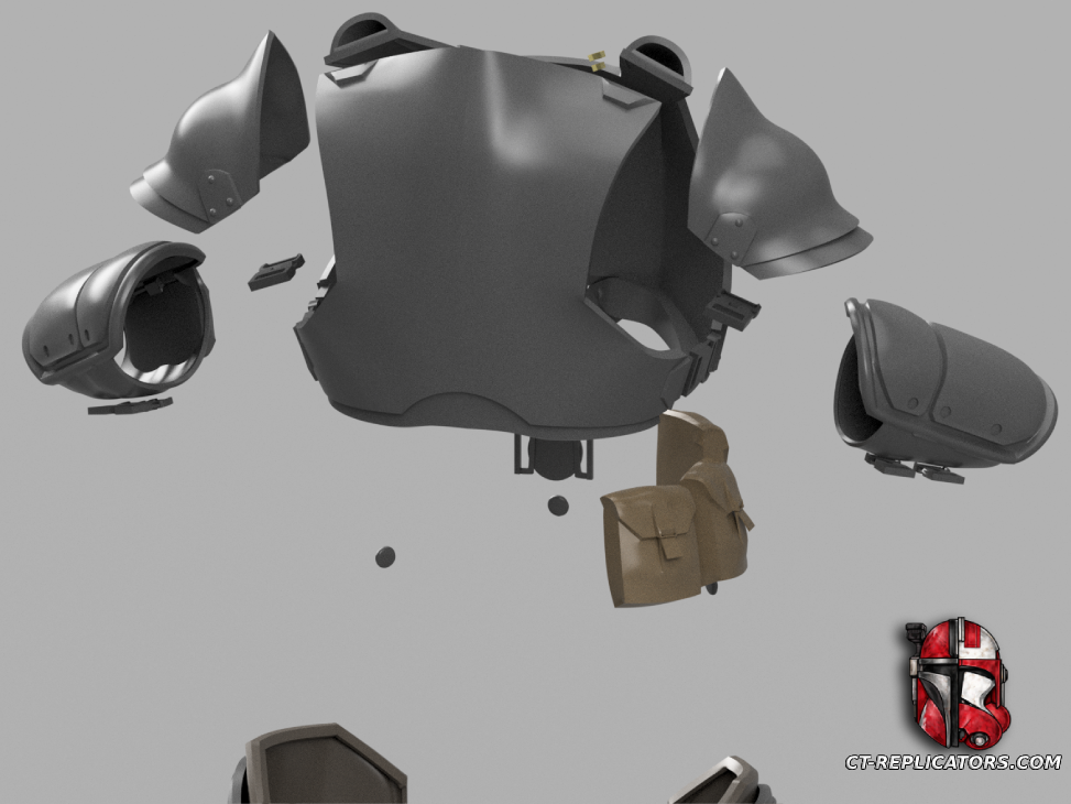 STL 3D Print FIles Helldivers 2 - CPG-48 Sapper Armor Cosplay 1:1 Replica