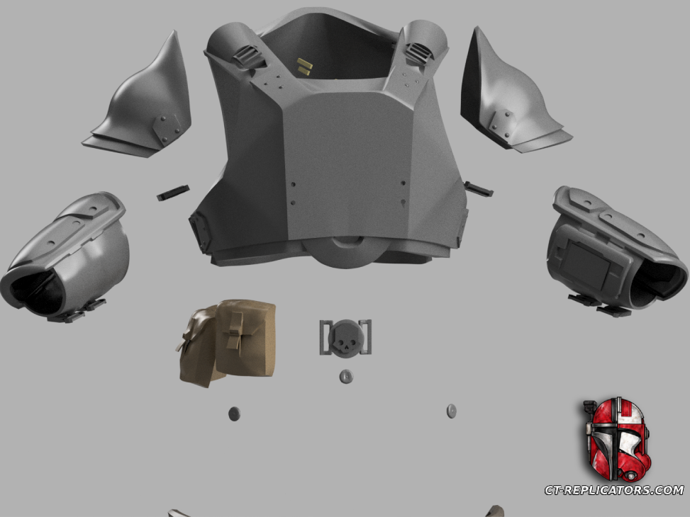 STL 3D Print FIles Helldivers 2 - CPG-48 Sapper Armor Cosplay 1:1 Replica