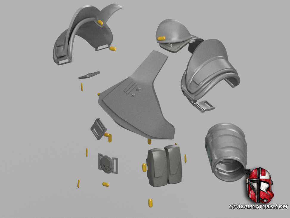 STL 3D Print Files Helldivers 2 - CPH-26 Commandant Armor Cosplay 1:1 Replica