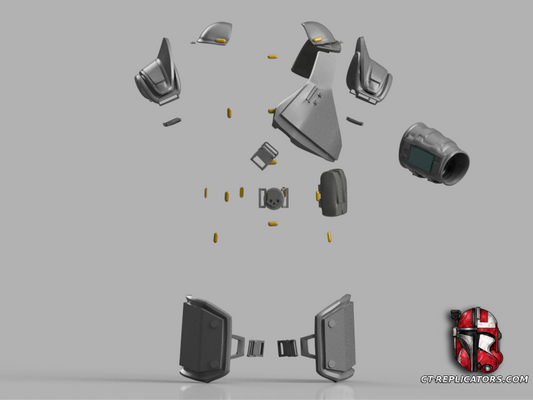 STL 3D Print Files Helldivers 2 - CPH-26 Commandant Armor Cosplay 1:1 Replica
