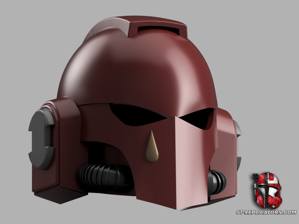 STL 3D Print Files Blood Angels Kepharel-Pattern Mark IV Variant Helmet 1:1 Cosplay Replica