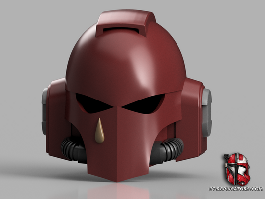 STL 3D Print Files Blood Angels Kepharel-Pattern Mark IV Variant Helmet 1:1 Cosplay Replica