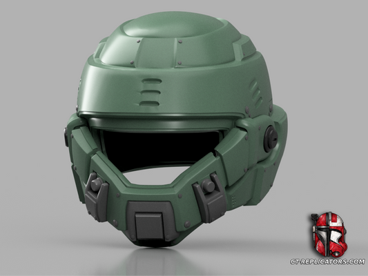 STL 3D Print Files Starship Troopers EXTERMINATOR Helmet Demolisher Class Cosplay 1:1 Replica