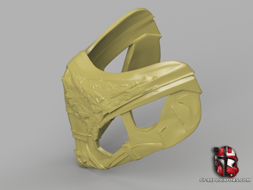STL 3D Print Files Mortal Kombat 2021 Scorpion Mask 1:1 Cosplay Replica
