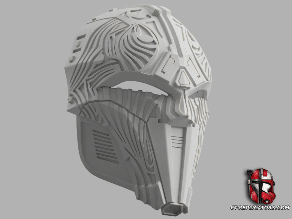 STL 3D Print Files Sith Acolyte Mask Star Wars 1:1 Cosplay Replica