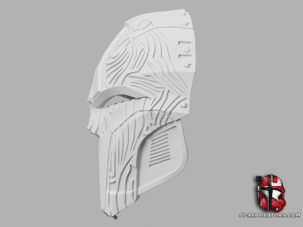 STL 3D Print Files Sith Acolyte Mask Star Wars 1:1 Cosplay Replica