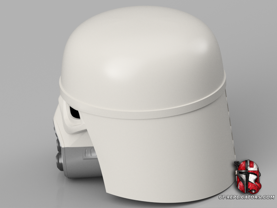 STL 3D Print Files The Mandalorian and Grogu - Snowtrooper Helmet - Cosplay 1:1 Replica