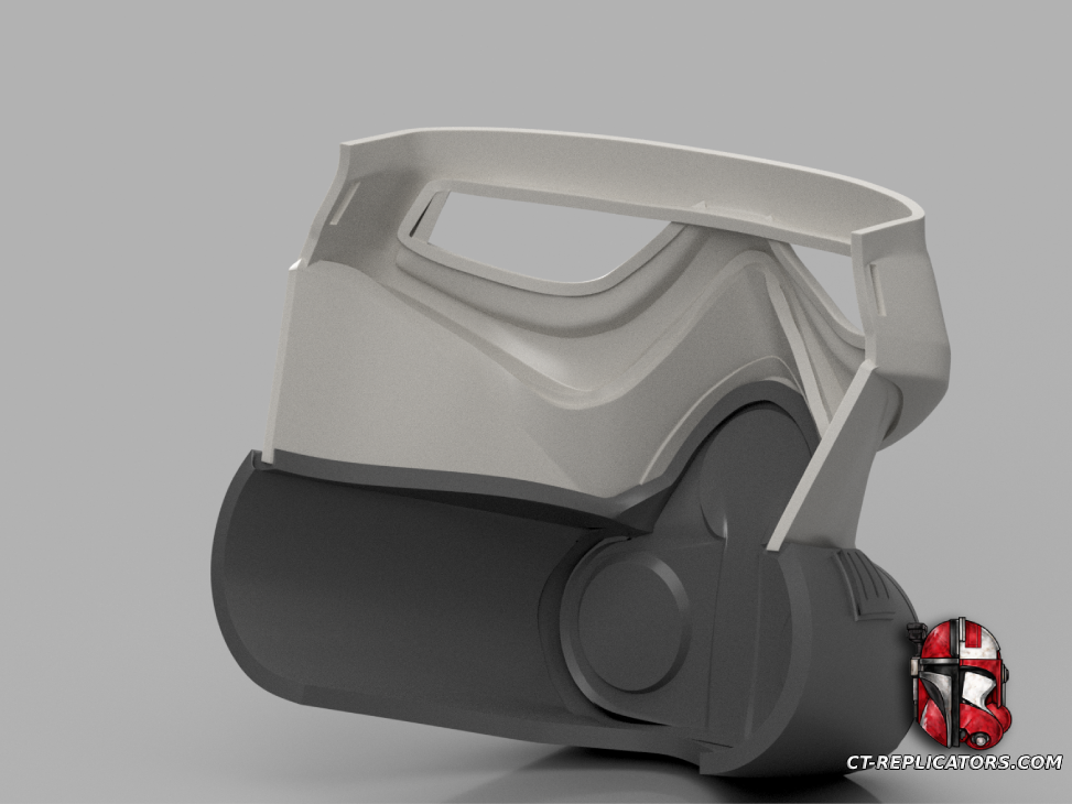 STL 3D Print Files The Mandalorian and Grogu - Snowtrooper Helmet - Cosplay 1:1 Replica