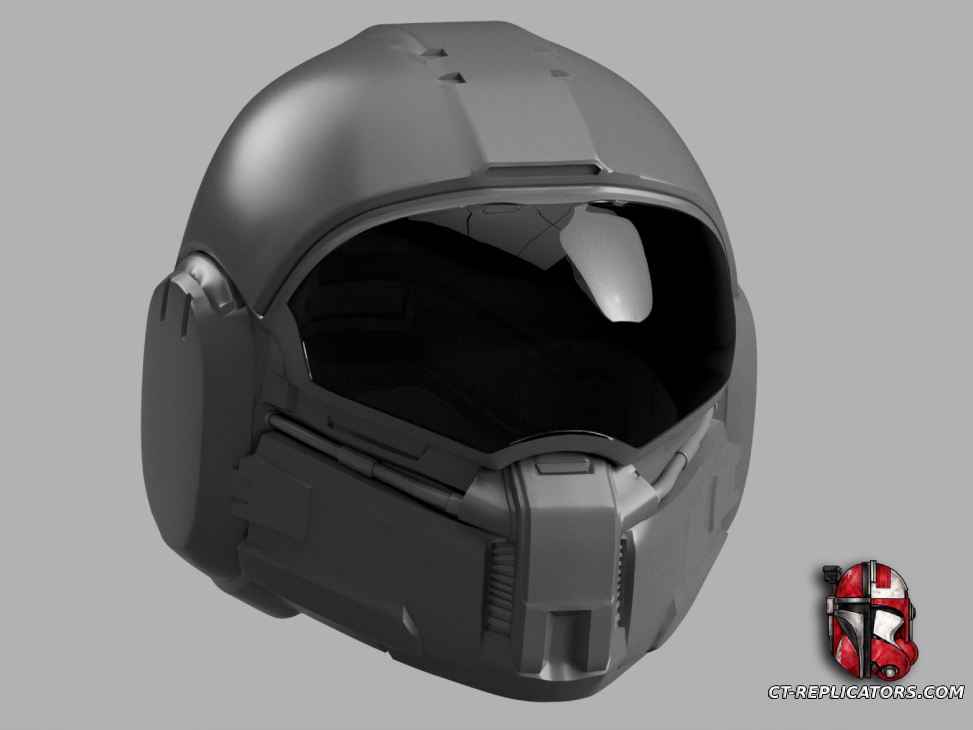 STL 3D Print Files Helldivers 2 - O-3 Free Spirit Helmet Cosplay 1:1 Replica