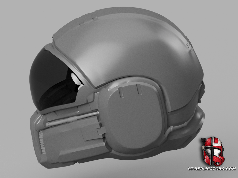 STL 3D Print Files Helldivers 2 - O-3 Free Spirit Helmet Cosplay 1:1 Replica