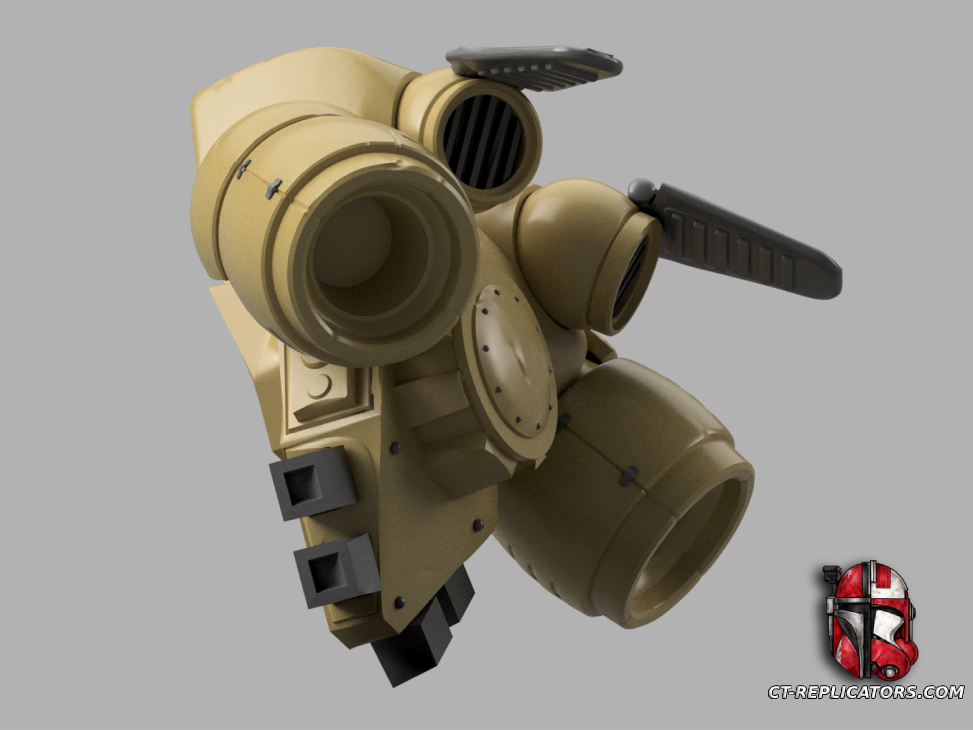 STL 3D Print FIles Space Marine 2 Jump pack 1:1 Cosplay Replica