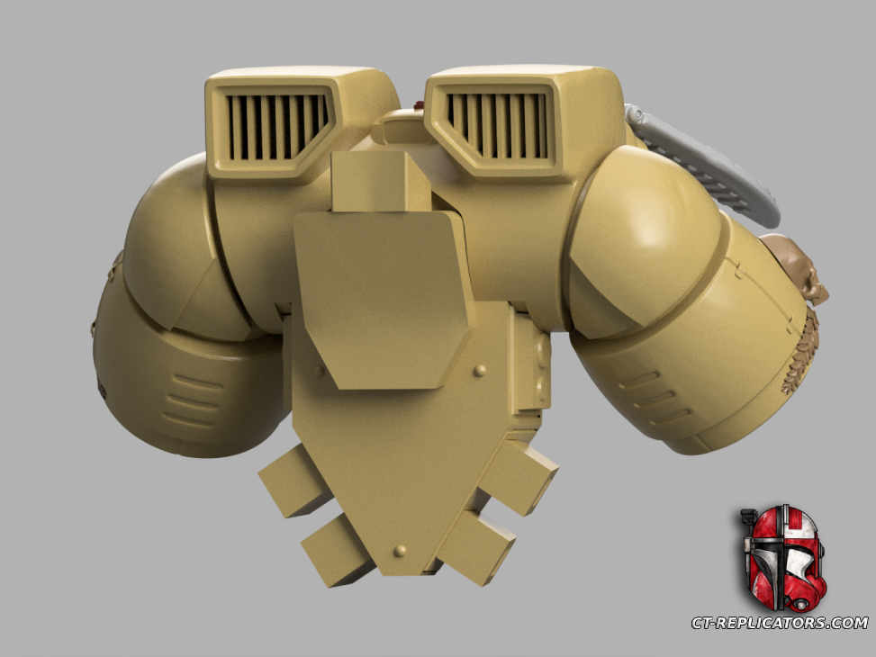 STL 3D Print FIles Blood Angels Space Marine 2 Jump pack 1:1 Cosplay Replica
