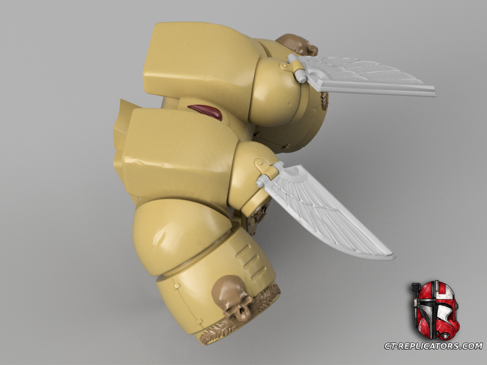 STL 3D Print FIles Blood Angels Space Marine 2 Jump pack 1:1 Cosplay Replica