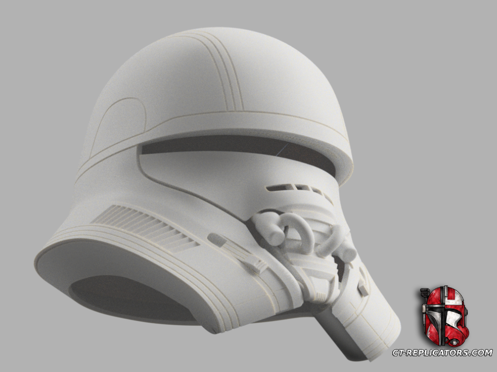 STL 3D Print Files Jump Trooper (Cop) Episode 9 Sith Trooper Helmet Star Wars Cosplay