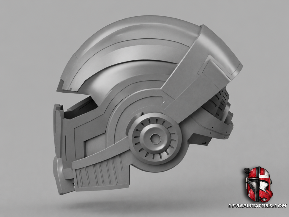 STL 3D Print FIles Mass Effect 3 N7 Helmet 1:1 Cospay Replica