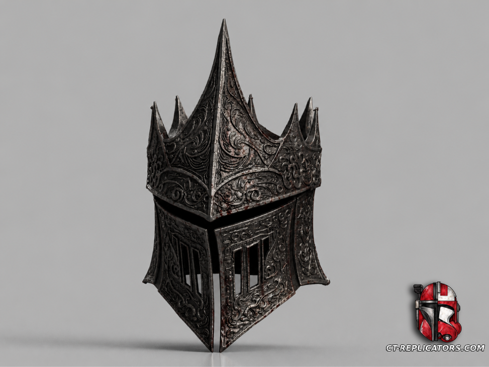 STL 3D Print Files Dark Fantasy Ornament Champion Helmet 1:1 Cosplay Replica