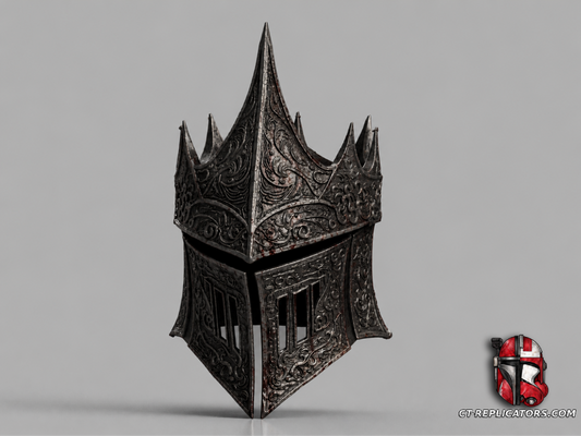 STL 3D Print Files Dark Fantasy Ornament Champion Helmet 1:1 Cosplay Replica