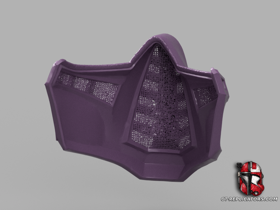 STL 3D Print Files Floyd Mortal Kombat Mask 1:1 Cosplay Replica