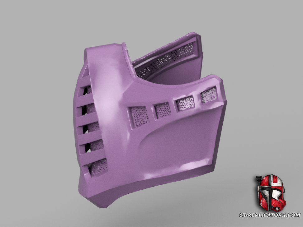 STL 3D Print Files Floyd Mortal Kombat Mask 1:1 Cosplay Replica
