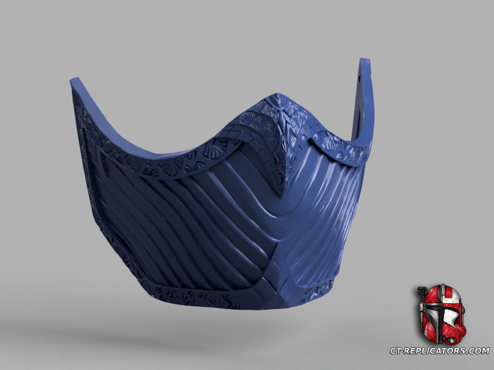 STL 3D Print Files MK2 Kitana Mortal Kombat Mask 1:1 Cosplay Replica