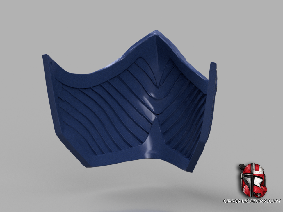 STL 3D Print Files MK2 Kitana Mortal Kombat Mask 1:1 Cosplay Replica