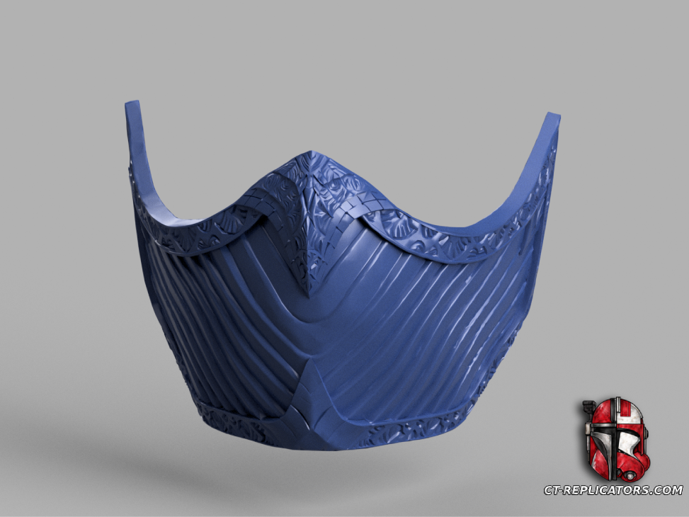 STL 3D Print Files MK2 Kitana Mortal Kombat Mask 1:1 Cosplay Replica