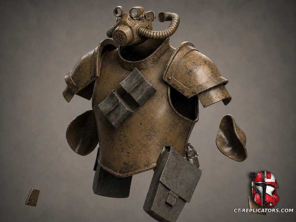 STL 3D Print Files Vostroyan Flak Armor and Tox Guard Face Mask 1:1 Cosplay DARKTIDE