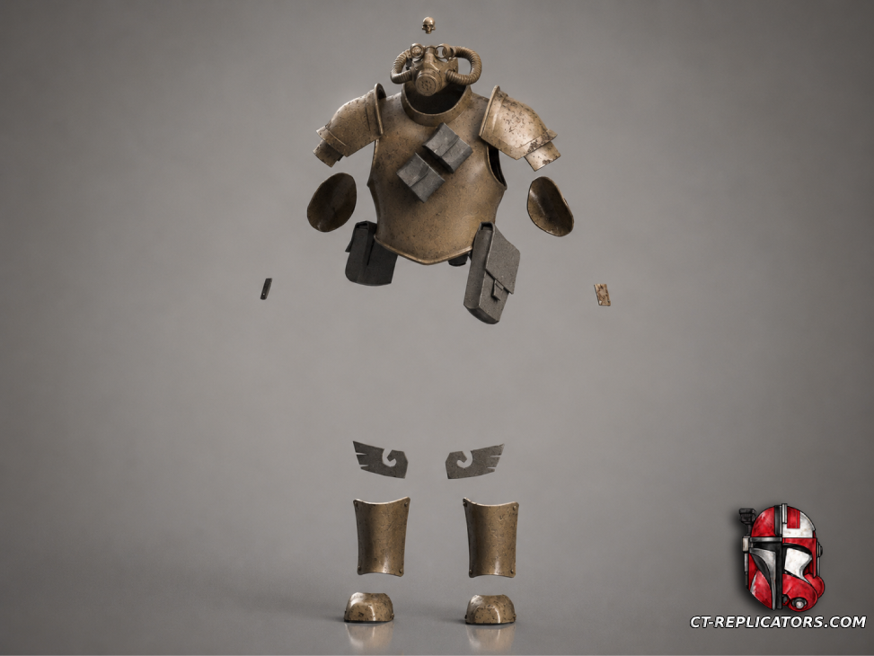 STL 3D Print Files Vostroyan Flak Armor and Tox Guard Face Mask 1:1 Cosplay DARKTIDE