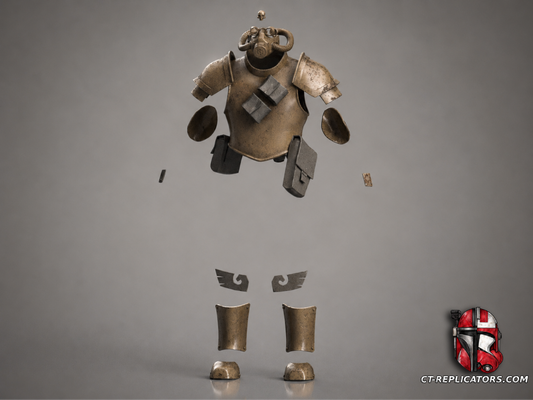 STL 3D Print Files Vostroyan Flak Armor and Tox Guard Face Mask 1:1 Cosplay DARKTIDE