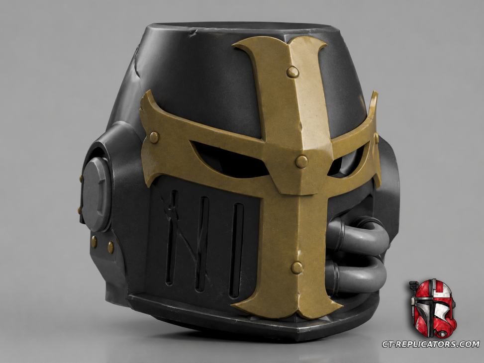 STL 3D Print Files Ancient Crusade Space Marine Helmet 1:1 Cosplay Replica