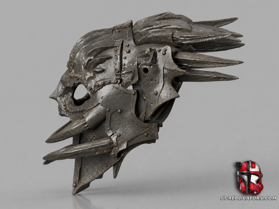 STL 3D Print Files LOTR Hobbit ORC-HIDE Helmet 1:1 Cosplay Replica