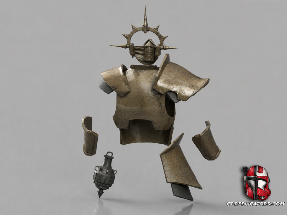 STL 3D Print Files Ministorum Priest armor with mask 1:1 Cosplay Replica