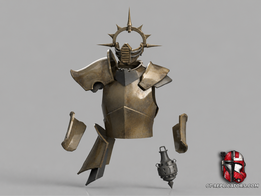 STL 3D Print Files Ministorum Priest armor with mask 1:1 Cosplay Replica