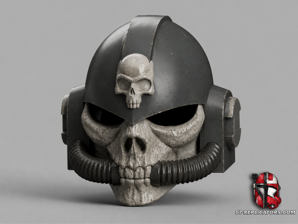 STL 3D Print Files Merek Grimaldus Armageddon Helmet 1:1 Cosplay Replica